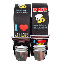 Laden Sie das Bild in den Galerie-Viewer, Hosenträger I LOVE BIER