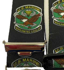 U.S. MARINE Hosenträger - Marines - Screaming Eagles - Adler (blau)