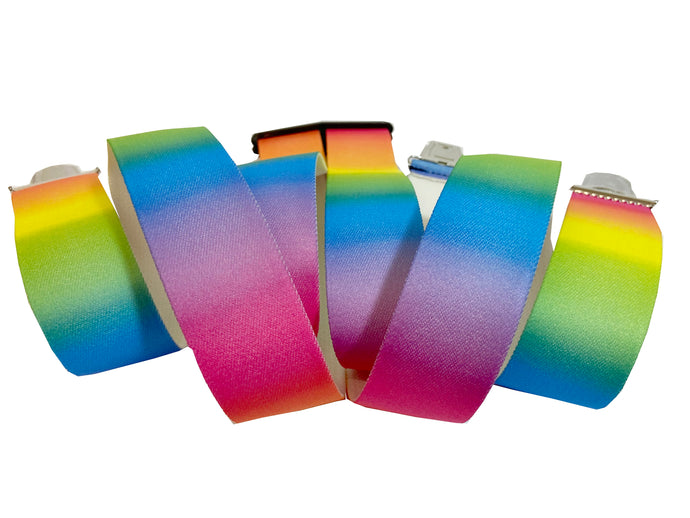 REGENBOGEN-FARBEN - Hosenträger - WITZIG LUSTIG FARBENFROH