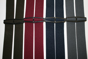 Hosenträger EINFÄRBIG in  5 verschiedenen Farben (rot, blau, grau, grün und braun)