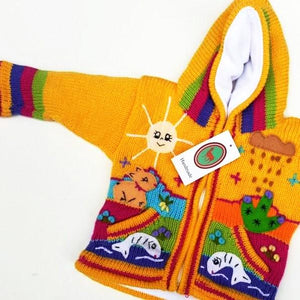 Kinder-Jacke "MIT FLEECE" von 2 - 8 Jahren in 10 verschiedenen Farben